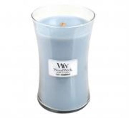 Picture of Woodwick Soft Chambray Large Candle Jar