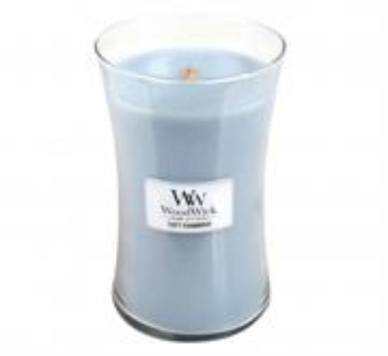 Picture of Woodwick Soft Chambray Large Candle Jar
