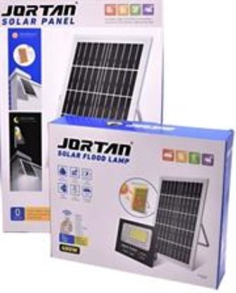 Picture of Solarix Jortam 400w Glass Solar Flood Lamp with Solar Panel