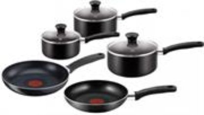 Picture of Tefal Essential 8 Piece Non Stick Set Black