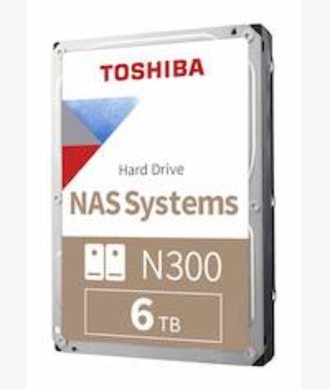 Picture of Toshiba 6TB N300 NAS 3.5-Inch Hard Drive