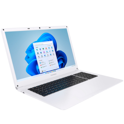 Picture of THOMSON THOMSON laptop Neo N-17, 17,3-inch Notebook/Intel Celeron 2 cores N4020/1600*900 HD TN/4GB RAM DDR4/128Gb SSD/Wifi AC & BT/0.3MP Webcam/6000 mAh 7.6V/Windows 11S + Microsoft office 365/Keyboard QWERTY US/White