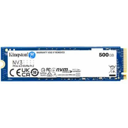 Picture of KINGSTON Kingston 500GB NV3 SSD M.2 2280 PCIe 4.0 NVMe, Read: 5,000/ Write: 3,000MB/s
