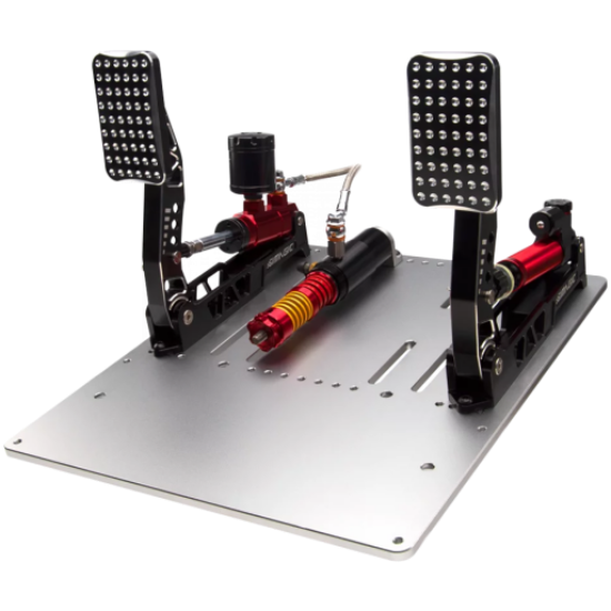 Picture of SIMAGIC SIMAGIC Crimson Edition Hydraulic (Dual) Pedal Set, 100 kg Load‑Cell, S311