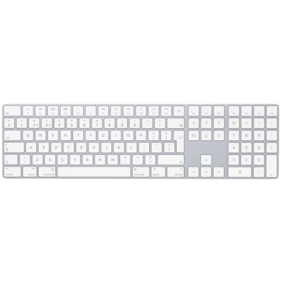 Picture of APPLE Out of Box Magic Keyboard with Numeric Keypad - International English - Silver,Model A1843