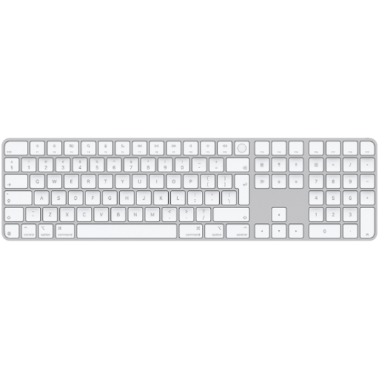 Picture of APPLE Magic Keyboard with Touch ID and Numeric Keypad for Mac models with Apple silicon - International English - White Keys,Model A3119