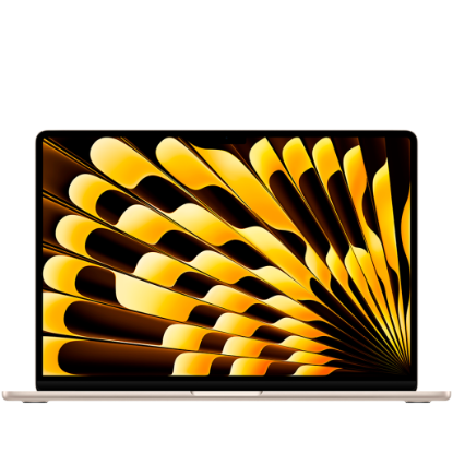 Picture of APPLE 15-inch MacBook Air: Apple M4 chip with 10-core CPU and 10-core GPU, 16GB, 256GB SSD - Starlight,Model A3241