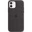 Picture of APPLE Apple iPhone 12 and 12 Pro Silicone Case with MagSafe - Black, Model A2497