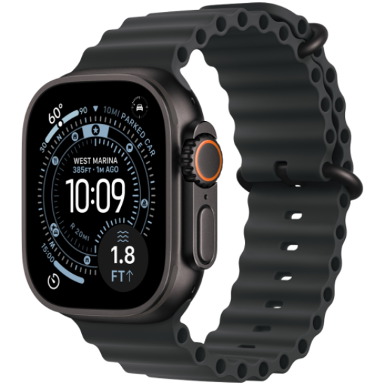 Picture of APPLE Apple Watch Ultra 3 GPS + Cellular 49mm Black Titanium Case with Black Ocean Band,Model A3281