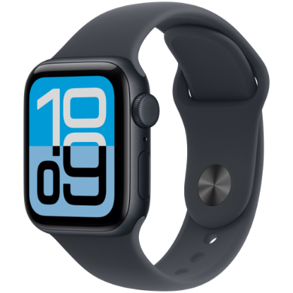 Picture of APPLE Apple Watch SE 3 GPS + Cellular 40mm Midnight Aluminium Case with Midnight Sport Band - M/L,Model A3326