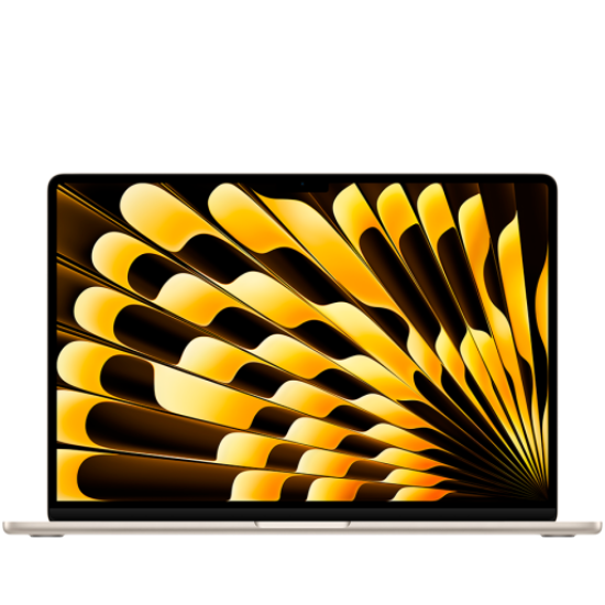 Picture of APPLE 15-inch MacBook Air: Apple M3 chip with 8-core CPU and 10-core GPU, 24GB, 512GB SSD - Starlight,Model A3114
