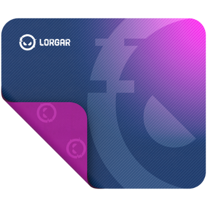 Picture of LORGAR Lorgar Main 133, Gaming mouse pad, High-speed surface, Purple anti-slip rubber base, size: 360mm x 300mm x 3mm, weight 0.2kg
