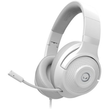 Picture of LORGAR LORGAR Noah 101, Gaming headset with microphone, 3.5mm jack connection, cable length 2m, foldable design, PU leather ear pads, size: 185*195*80mm, 0.245kg, white