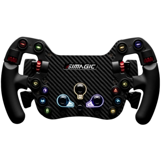 Picture of SIMAGIC SIMAGIC FX Steering Wheel, Carbon Fiber, QR50, Shifters + Dual Clutch, S204