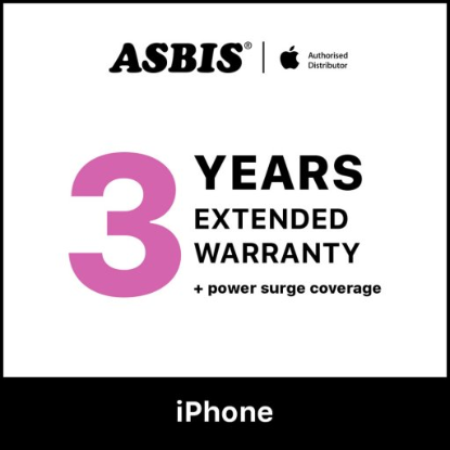 Picture of ASBIS Additional 3-year warranty + power surge coverage for iPhone 15 plus, iPhone 16 plus, iPhone 16