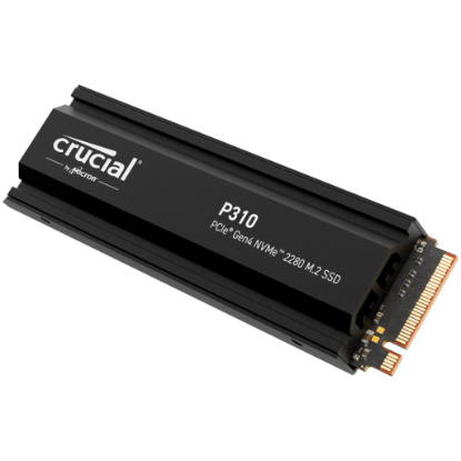 Picture of CRUCIAL Crucial P310 2TB PCIe Gen4 2280 NVMe M.2 SSD with heatsink