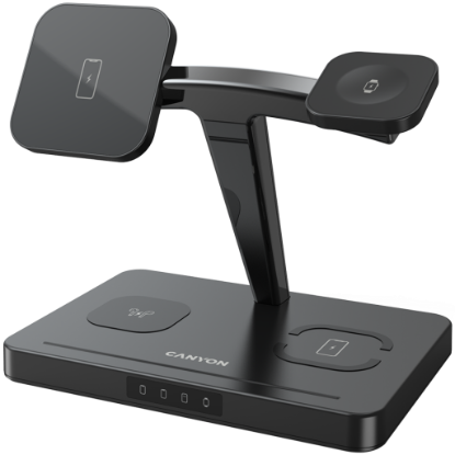 Picture of CANYON CANYON wireless charger WS-404 15W 4in1 Black