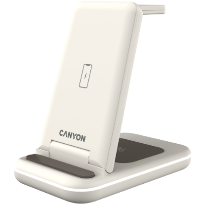 Picture of CANYON CANYON wireless charger WS-304 15W 3in1 Cosmic Latte