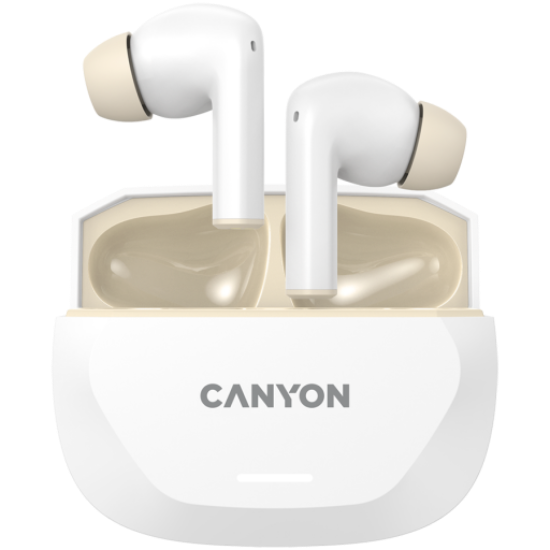 Picture of CANYON CANYON headset HEXAGON 7 TWS ANC+ENC Wireless Charge White Beige