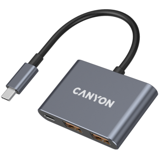 Picture of CANYON CANYON hub DS-3 3in1 USB-C Dark Grey