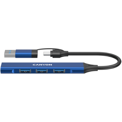 Picture of CANYON CANYON hub DS-02 4in1 USB-A/C Blue