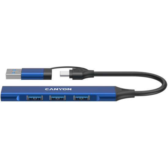 Picture of CANYON CANYON hub DS-02 4in1 USB-A/C Blue