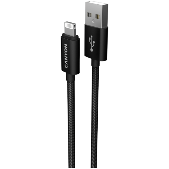 Picture of CANYON CANYON cable MFI-3 Lightning 12W 1m Black