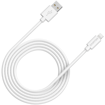 Picture of CANYON CANYON cable MFI-12 USB-A to Lightning 2m White