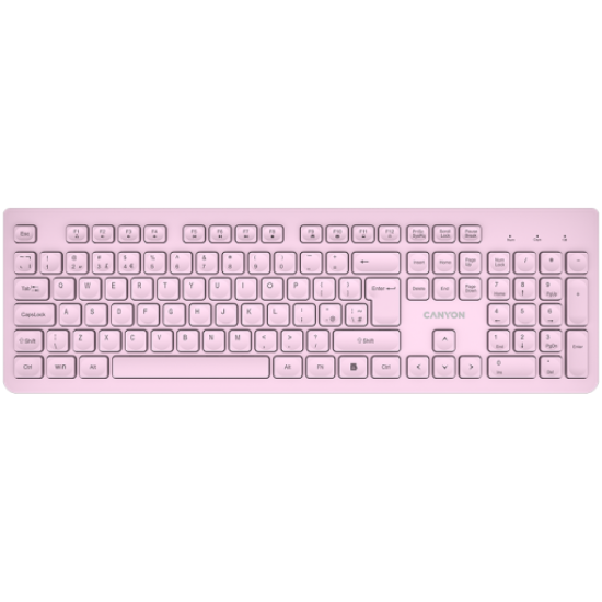 Picture of CANYON CANYON keyboard HKB-W01 UK/US AAA Wireless Pink