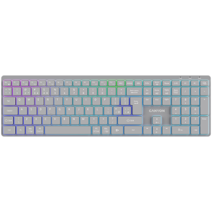Picture of CANYON CANYON keyboard HKB-W11 UK/US RGB Dual Mode Wireless Grey