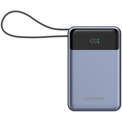 Picture of CANYON CANYON power bank OnPower 600 built-in cable 20000 mAh PD65W Dark Grey