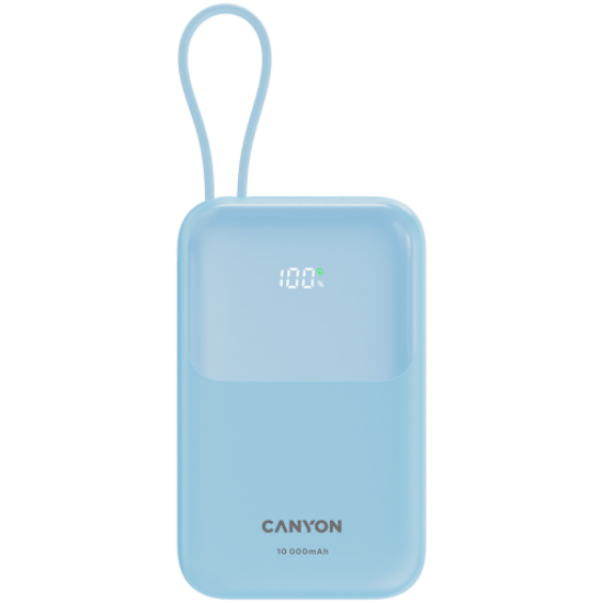 Picture of CANYON CANYON power bank OnPower 101 built-in cable 10000 mAh PD22.5W Blue