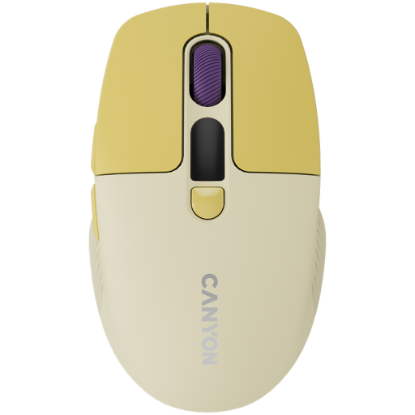 Picture of CANYON CANYON mouse MW-26 LCD Silent Dual Mode Wireless Yellow