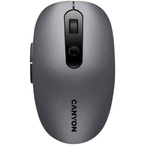 Picture of CANYON CANYON MW-9, 2 in 1 Wireless optical mouse with 6 buttons, DPI 800/1000/1200/1500, 2 mode(BT/ 2.4GHz), Battery AA*1pcs, Grey, 65.4*112.25*32.3mm, 0.092kg