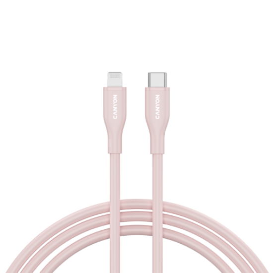 Picture of CANYON CANYON cable CLNM60 C-L 60W MFI 1m Silicon Pink