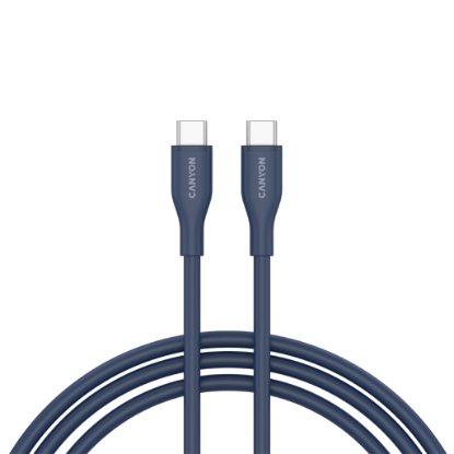 Picture of CANYON CANYON cable CC60SC10 C-C 60W 1m Silicon Dark blue