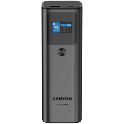 Picture of CANYON CANYON power bank PB-2010 TFT 27000 mAh 97.2Wh PD140W QC 3.0 Dark Grey