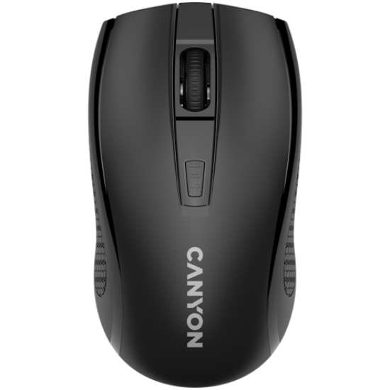 Picture of CANYON CANYON MW-7, 2.4Ghz wireless mouse, 6 buttons, DPI 800/1200/1600, with 1 AA battery ,size 110*60*37mm,58g,black