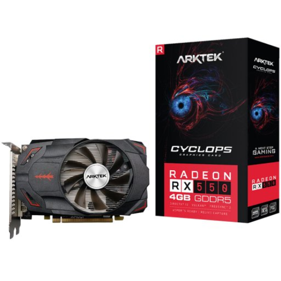 Picture of ARKTEK Arktek AMD Radeon RX550 4GB GDDR5 128-bit HDMI / DVI / DP Graphics Card
