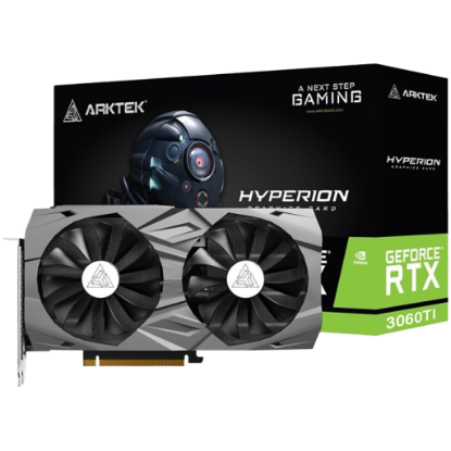 Picture of ARKTEK Arktek Geforce RTX3060Ti DDR6 8GB 256Bit TWIN FANS Graphics Card