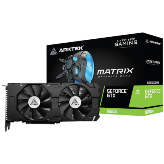 Picture of ARKTEK Arktek Geforce GTX1660Ti GDDR6 6GB 192BIT Twin Fans Graphics Card