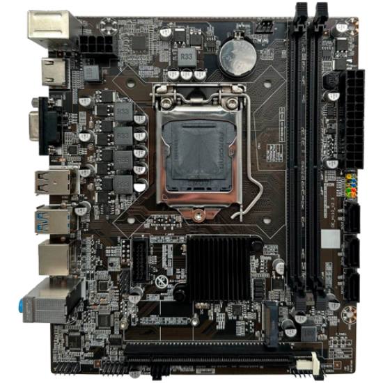 Picture of ARKTEK Arktek Intel H110 Chipset, Socket LGA1151, Dual Channel DDR4, Integrated Intel Graphics, 2 x DDR4 Slots, Realtek 10/100 LAN, Realtek Audio, 4 x SATA Ports, 2 x USB 2.0, 1 x USB 3.0, 1 x PCI Express x16 slot, Micro-ATX
