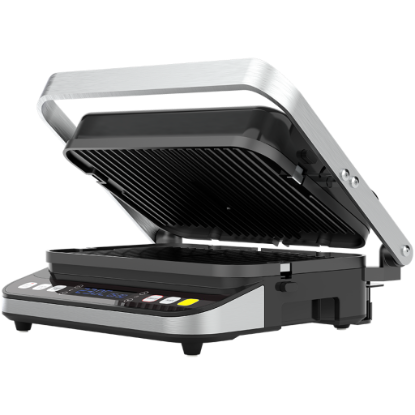 Picture of AENO AENO ''Electric Grill EG1: 2000W, 3 heating modes - Upper Grill, Lower Grill, Both Grills  Defrost, Max opening angle -180°, Temperature regulation, Timer, Removable double-sided plates, Plate size 320*220mm''