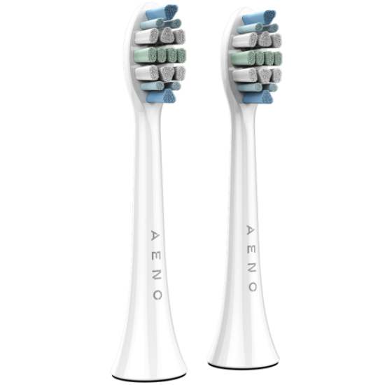 Picture of AENO AENO Replacement toothbrush heads, White, Dupont bristles, 2pcs in set (for ADB0003/ADB0005 and ADB0004/ADB0006)