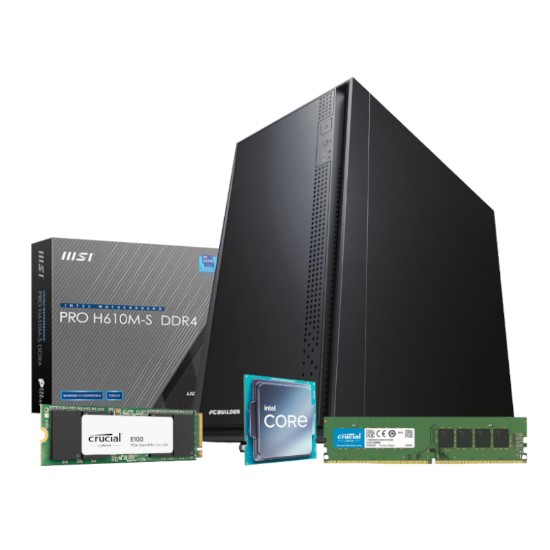 Picture of PCBuilder Intel i5-12400 OFFICE MASTER Core Windows 11 Pro Desktop PC