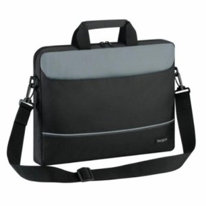 Picture of TARGUS - INTELLECT 15.6INCH TOPLOAD CASE BLACK GREAT VALUE LAPTOP CASE TO FIT UP TO 15.6" LAPTOPS TOPLOADING DESIGN WITH PADDED LAPTOP COMPARTMENT ESSENTIAL CARRY HANDLE AND SHOULDER STRAP LARGE QUICK-ACCESS POCKET KEEPS ESSENTIALS CLOSE AT HAND