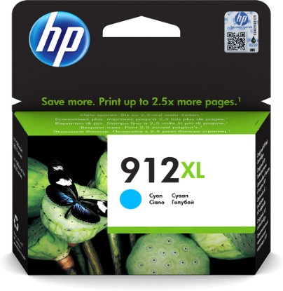 Picture of HP 912XL HIGH YIELD CYAN ORIGINAL INK CARTRIDGE