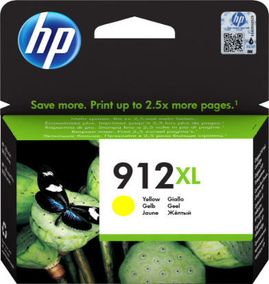 Picture of HP 912XL HIGH YIELD YELLOW ORIGINAL INK CARTRIDGE