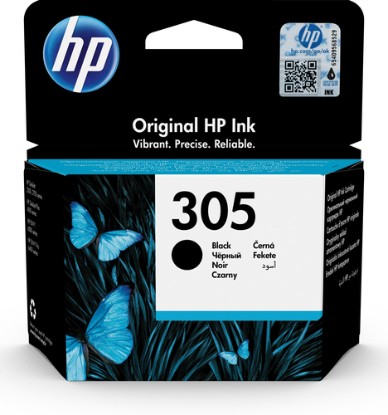 Picture of HP #305 BLACK ORIGINAL INK CARTRIDGE - HP 2720/4120