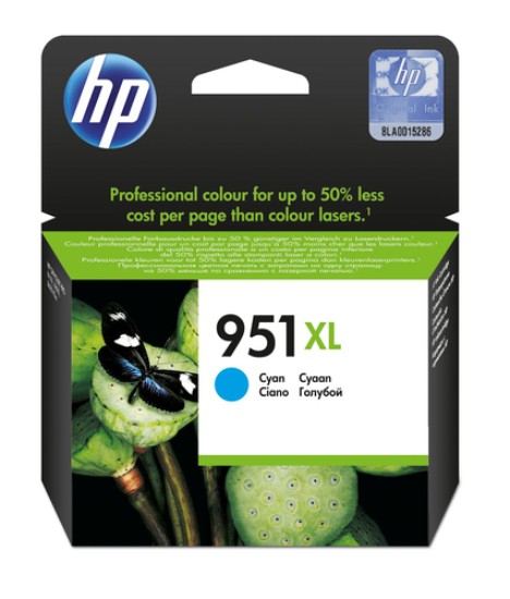 Picture of HP 951XL CYAN OFFICEJET INK CARTRIDGE